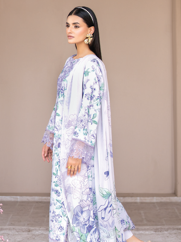 Janvi by Sanam Saeed Embroidered Lawn Unstitched 3Pc Suit D-07