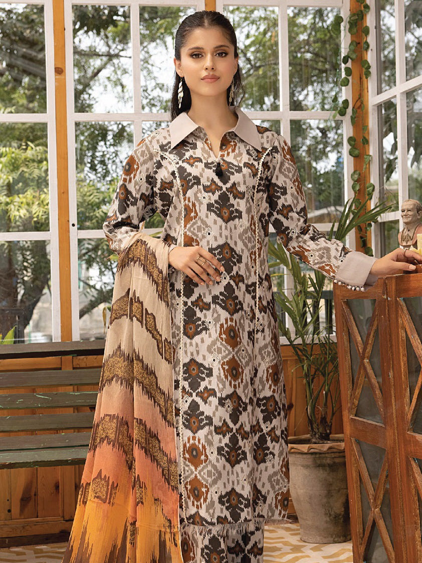 Floral Symphony by Panache Embroidered Viscose Unstitched 3Pc Suit D-07
