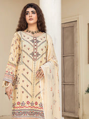 Puri Fabrics Dosti Staple Embroidered Karandi Unstitched 3Pc Suit D-07