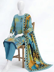 Ittehad Essential Printed Lawn Unstitched 3Pc Suit D-07