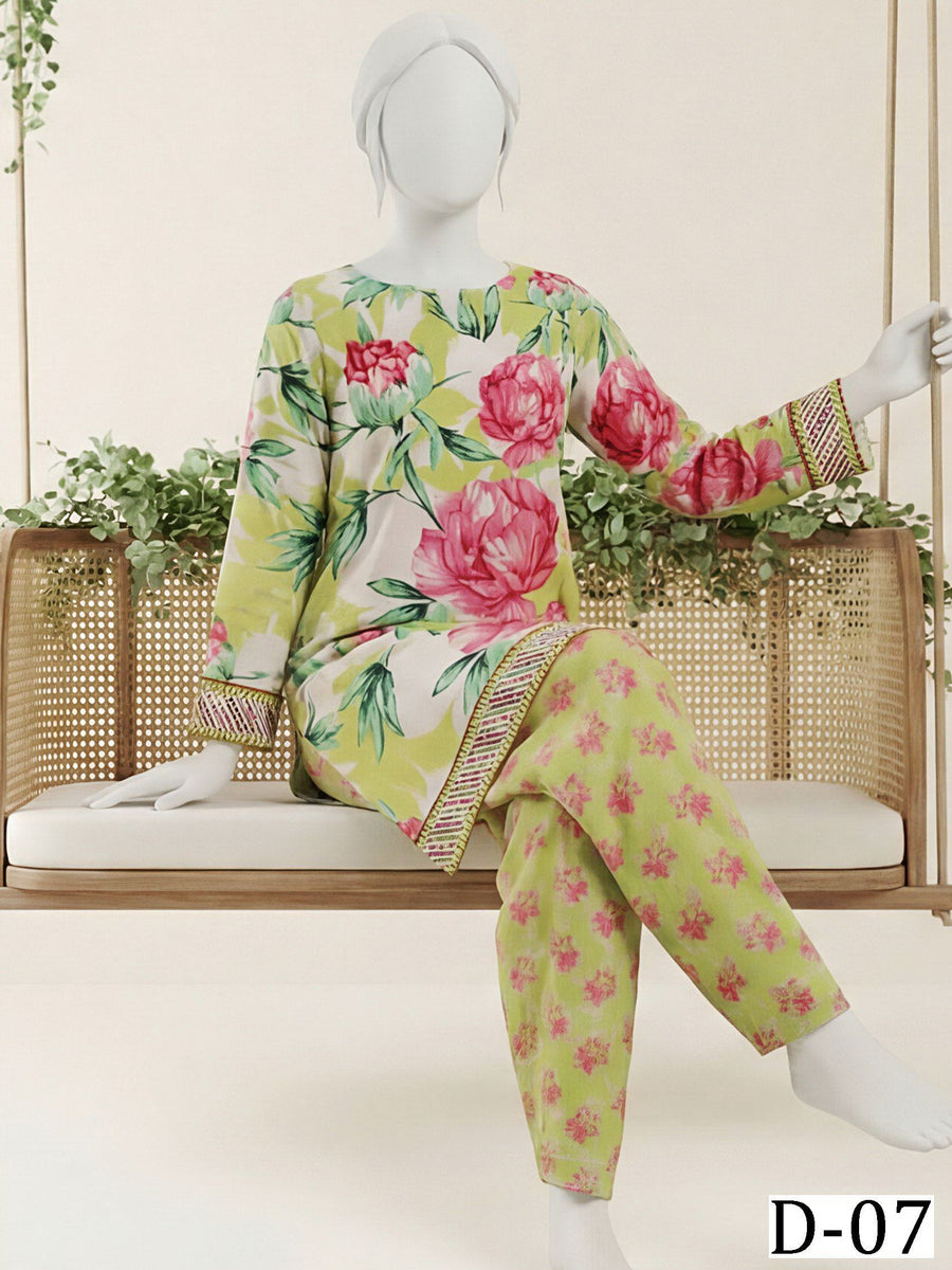 Ittehad Daily Afairs Printed Lawn Unstitched 2Pc Suit D-08