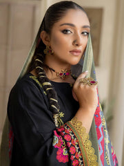 Waresha Kumash Luxury Embroidered Staple Unstitched 3Pc Suit D-07
