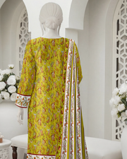 Ittehad Essential Vol-03 Unstitched Printed Lawn 3Pc Suit D-07