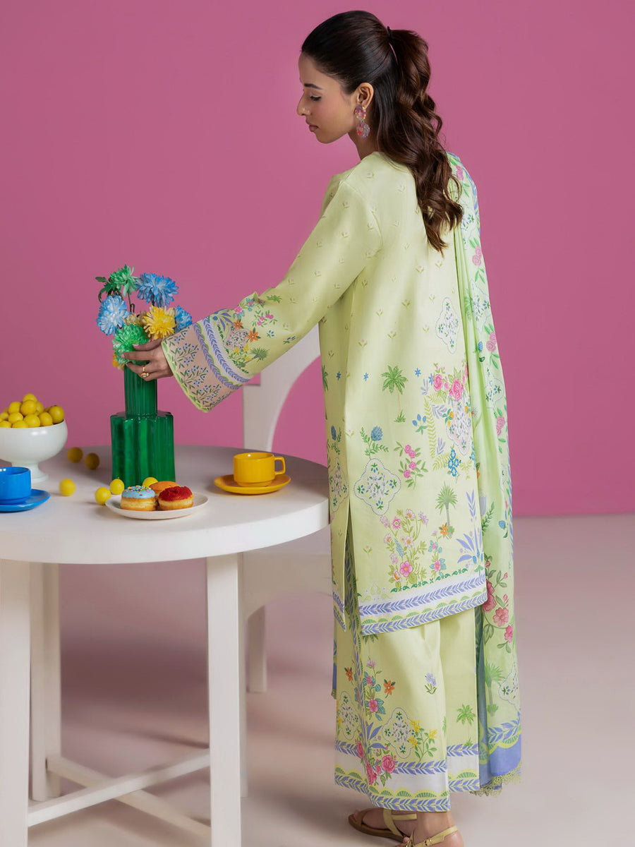 RajBari Amal Summer Prints Exclusive 3Pc Unstitched Lawn Suit D-07