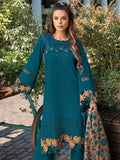 Rang Rasiya Carnation Embroidered Linen Unstitched 3Pc Suit D-07 Erica