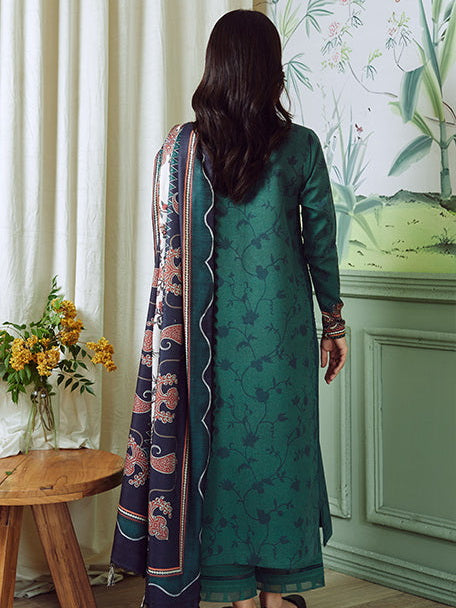Bellini by Seran Embroidered Cotail Unstitched 3Pc Suit D-07 AMOUR
