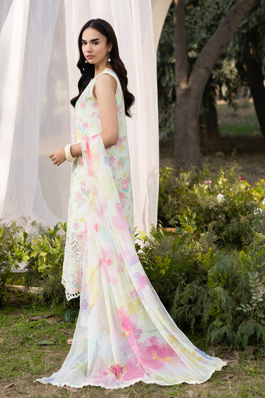 RajBari Summer Printkari Exclusive Lawn Unstitched 3Pc Suit D-07