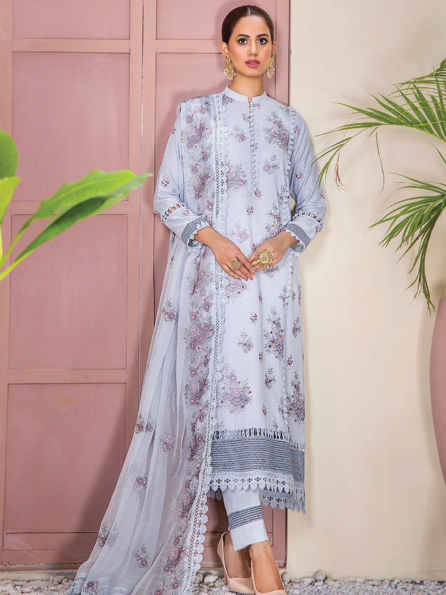 Rumli by Humdum Embroidered Karandi Unstitched 3Pc Suit RM-07