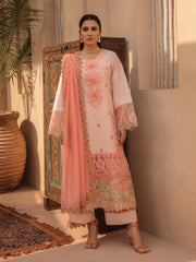 Rang Rasiya Premium Embroidered Lawn Unstitched 3Pc Suit D-07 MARGANITE