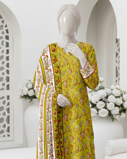 Ittehad Essential Vol-03 Unstitched Printed Lawn 3Pc Suit D-07