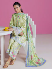 RajBari Amal Summer Prints Exclusive 3Pc Unstitched Lawn Suit D-07