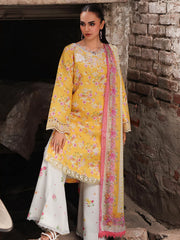 RajBari Nissa Floral Symphony Embroidered Lawn Unstitched 3Pc Suit D-07