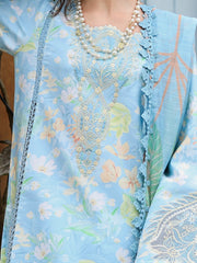 Rang Rasiya Lifestyle Embroidered Lawn Unstitched 3Pc Suit D-07 Gardenia