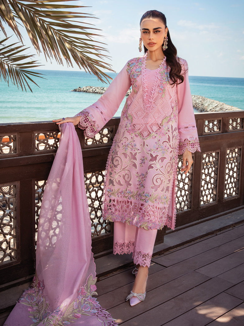 Rang Rasiya Premium Embroidered Lawn Unstitched 3Pc Suit D-11 NATALIA