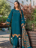 Rang Rasiya Carnation Embroidered Linen Unstitched 3Pc Suit D-07 Erica