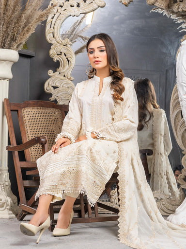 Manizay Talash Premium Embroidered Lawn Unstitched 3Pc Suit D-07