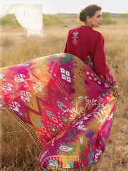 Zainab Chottani Embroidered Lawn Unstitched 3Pc Suit D-07 Zamira