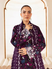 Nissa by RajBari Premium Embroidered Marina Unstitched 3Pc Suit D-07