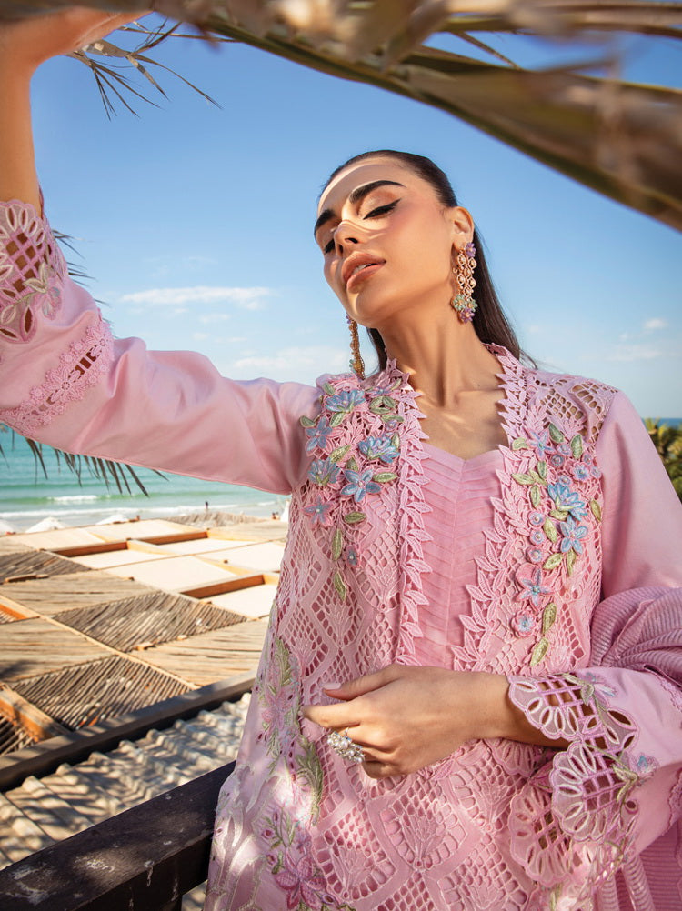 Rang Rasiya Premium Embroidered Lawn Unstitched 3Pc Suit D-11 NATALIA