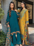 Rang Rasiya Carnation Embroidered Linen Unstitched 3Pc Suit D-07 Erica