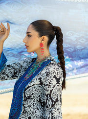 Zainab Chottani Tahra Embroidered Lawn Unstitched 3Pc Suit D-07 BELLA