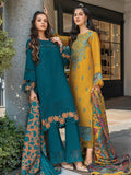 Rang Rasiya Carnation Embroidered Linen Unstitched 3Pc Suit D-07 Erica