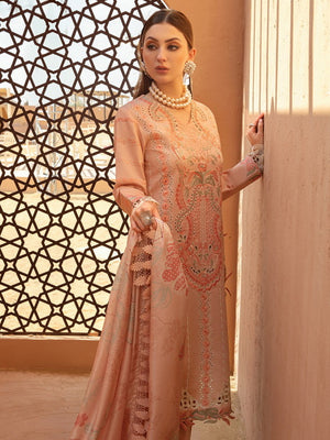 Rang Rasiya Premium Embroidered Lawn Unstitched 3Pc Suit D-07 MINAAL