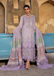 Saira Shakira Bloom Embroidered Lawn Unstitched 3Pc Suit D-07B AMBRE