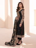 House of Nawab Miorah Embroidered Organza Unstitched 3Pc Suit D-07 BINAH - A