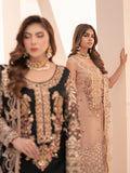 House of Nawab Miorah Embroidered Organza Unstitched 3Pc Suit D-07 BINAH - A