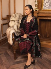 Rang Rasiya Carnation Embroidered Khaddar Unstitched 3Pc Suit D-07