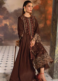 Rang Rasiya Embroidered Khaddar Unstitched 3Pc Suit D-07 Hot Choclate