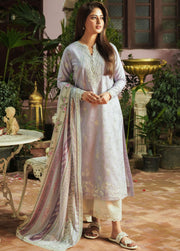 Seran Afsanah Embroidered Lawn Unstitched 3Pc Suit D-07 MISHAL