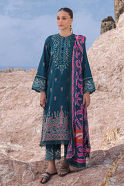Ayzel Tropicana Embroidered Lawn Unstitched 3Pc Suit AZL-24-V2-07 Peacock