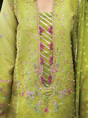 Rang Rasiya Luxury Silk Unstitched Embroidered 3Pc Suit D-08 Radin