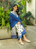 Zainab Chottani Embroidered Herringbone Unstitched 3Pc Suit D-07 Rania