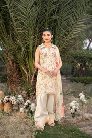 Spring Bell by Sanam Saeed Embroidered Lawn Unstitched 3Pc Suit D-07