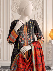 Ittehad X Bin Ameer Khaddar Essential Unstitched Printed 3Pc Suit D-07