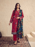 Zeenia Serene Printed Linen Unstitched 3Pc Suit D-07