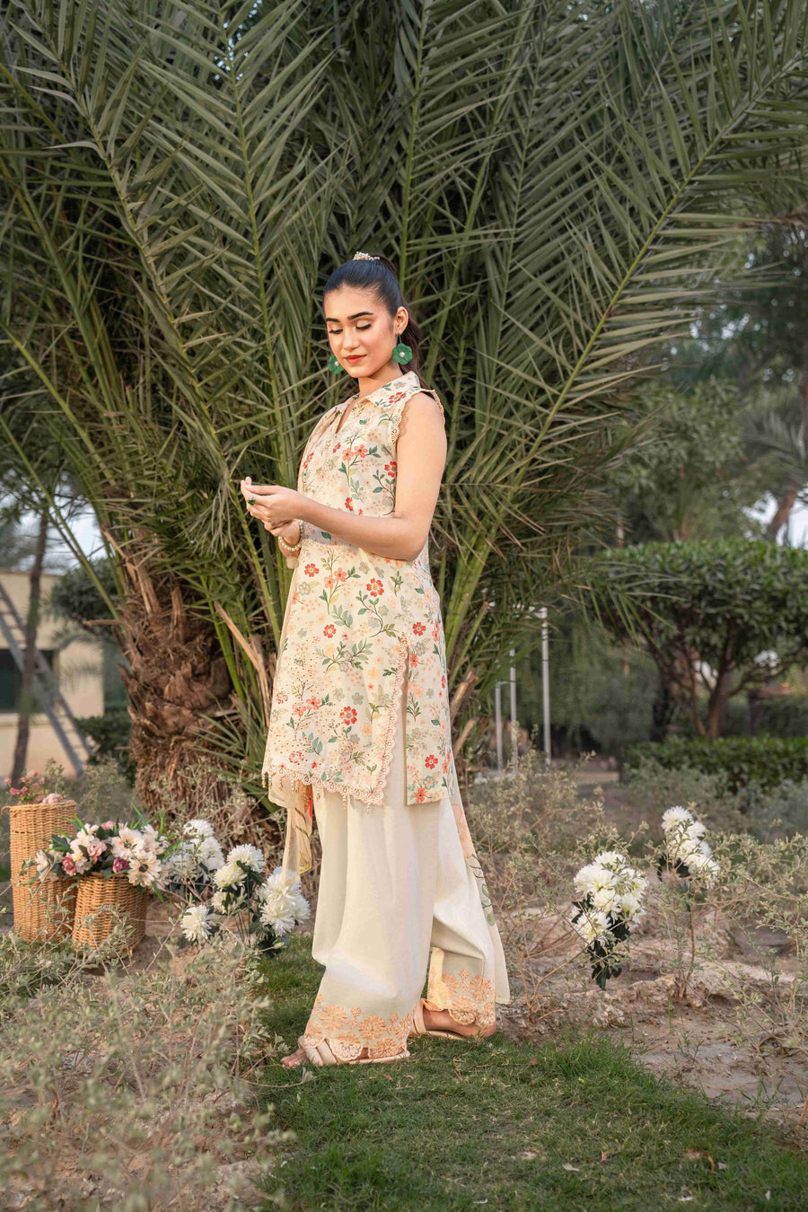 Spring Bell by Sanam Saeed Embroidered Lawn Unstitched 3Pc Suit D-07