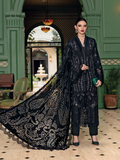 Maria.B Winter Luxe Embroidered Linen Unstitched 3Pc Suit D-07