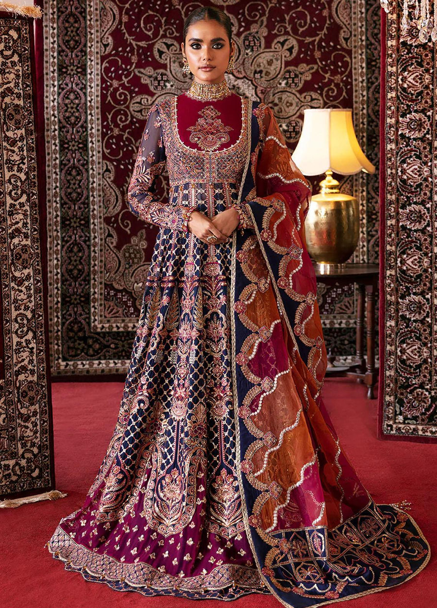 Afrozeh Hayat Unstitched Embroidered Chiffon 3 Piece Suit D-07 SARANG