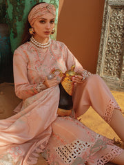 Rang Rasiya Premium Embroidered Lawn Unstitched 3Pc Suit D-07 MINAAL