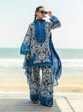 Zainab Chottani Tahra Embroidered Lawn Unstitched 3Pc Suit D-07 BELLA