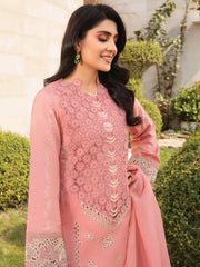 Rang Rasiya Premium Embroidered Lawn Unstitched 3Pc Suit D-07 PARISA