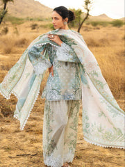 Zainab Chottani Embroidered Lawn Unstitched 3Pc Suit D-08 Liyana