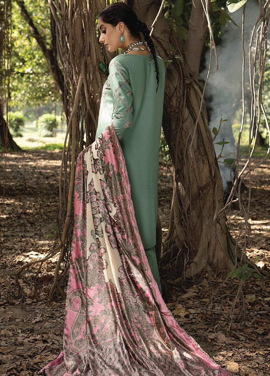 MIRK by Humdum Unstitched Embroidered Wool 3Pc Suit D-08
