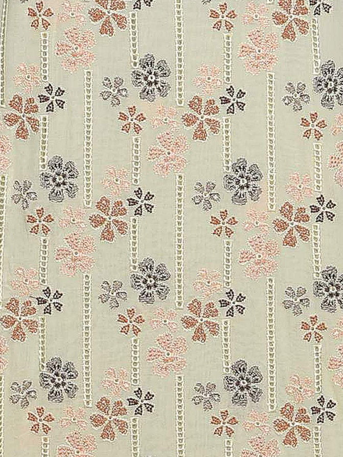 Ayla Zahra Allover Embroidered Swiss Unstitched 3Pc Suit D-08