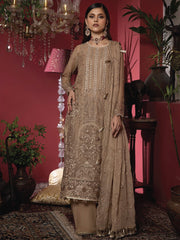 Heer by Humdum Embroidered Chiffon Unstitched 3PC Suit HR-08