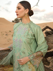 Rang Rasiya Premium Embroidered Lawn Unstitched 3Pc Suit D-08 ELNAZ